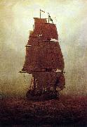 Caspar David Friedrich Segelschiff Spain oil painting artist